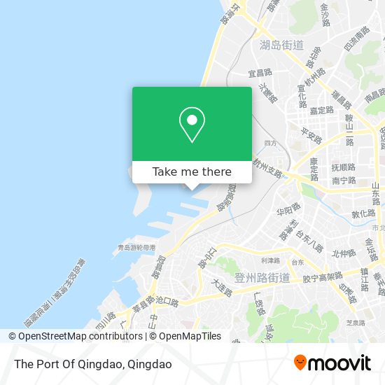 The Port Of Qingdao map