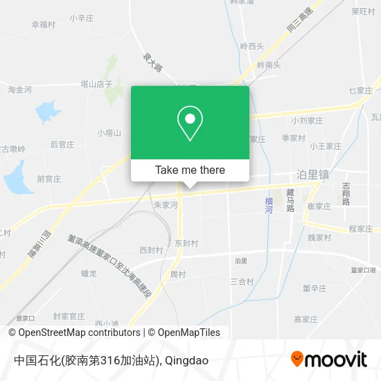 中国石化(胶南第316加油站) map