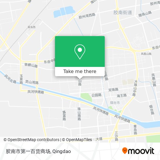 胶南市第一百货商场 map