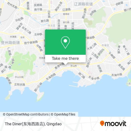 The Diner(东海西路店) map