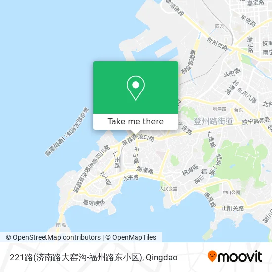 221路(济南路大窑沟-福州路东小区) map