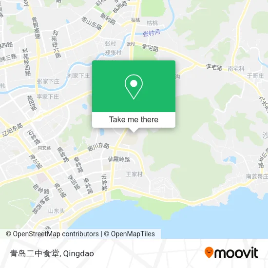 青岛二中食堂 map