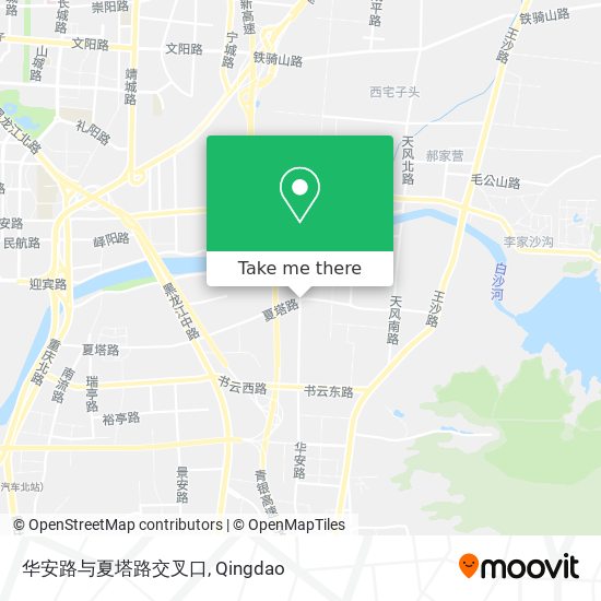 华安路与夏塔路交叉口 map