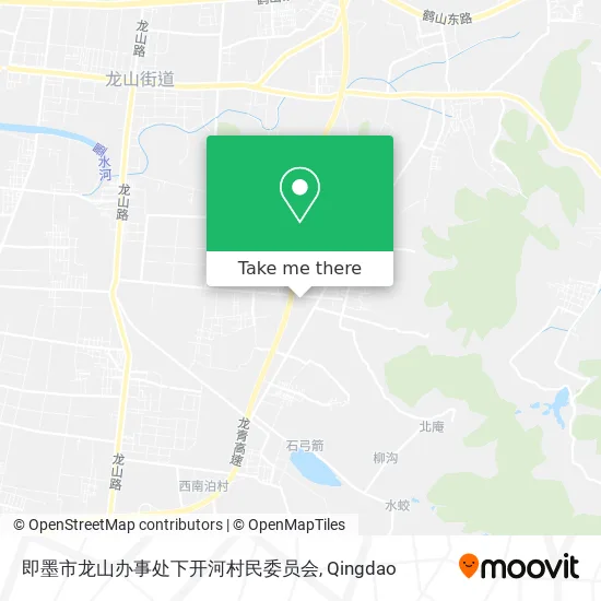 即墨市龙山办事处下开河村民委员会 map