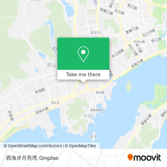 西海岸月亮湾 map