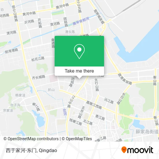 西于家河-东门 map
