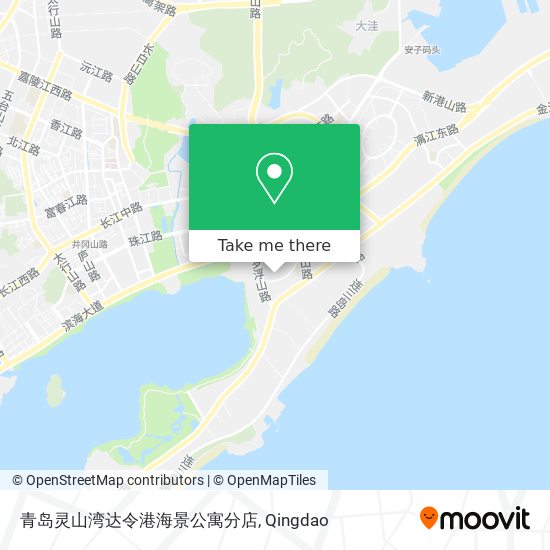 青岛灵山湾达令港海景公寓分店 map