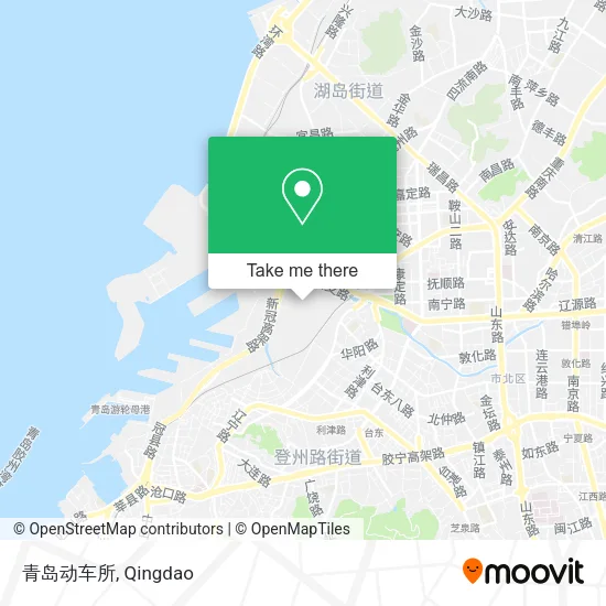 青岛动车所 map