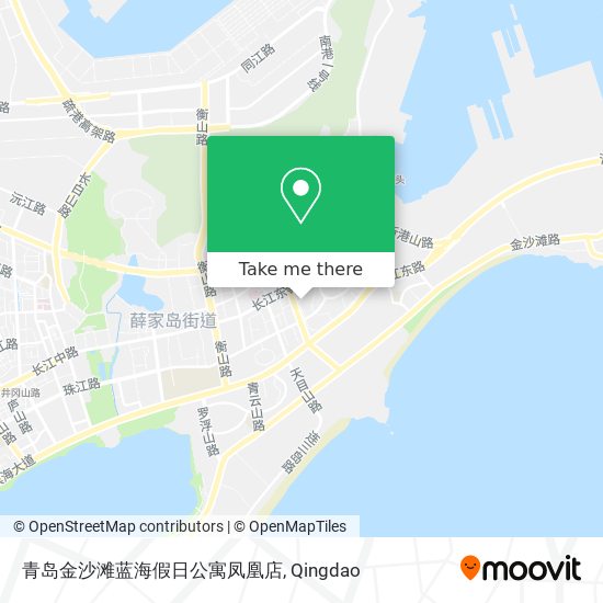 青岛金沙滩蓝海假日公寓凤凰店 map
