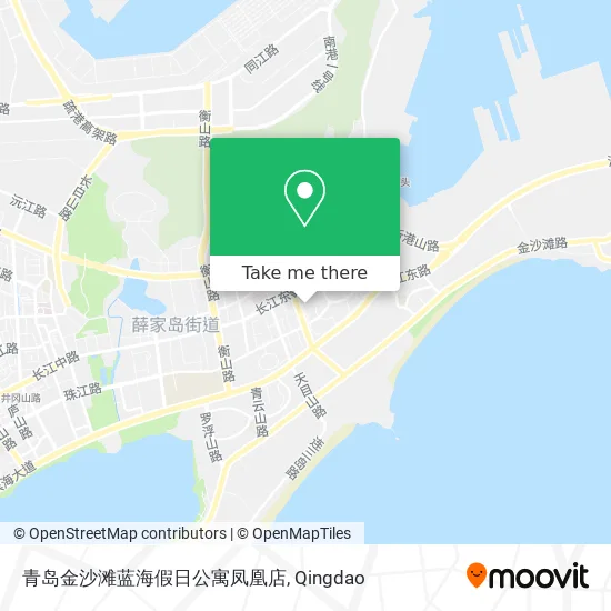 青岛金沙滩蓝海假日公寓凤凰店 map