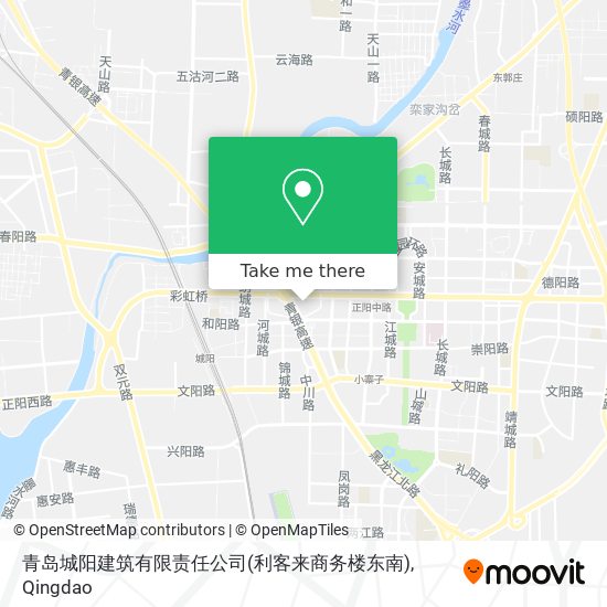 青岛城阳建筑有限责任公司(利客来商务楼东南) map