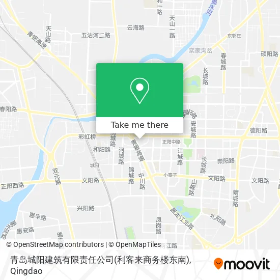 青岛城阳建筑有限责任公司(利客来商务楼东南) map