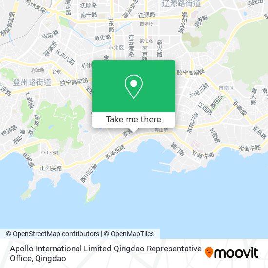Apollo International Limited Qingdao Representative Office map