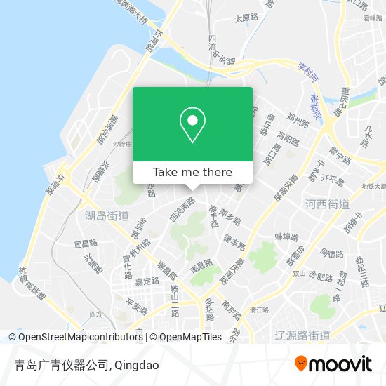 青岛广青仪器公司 map