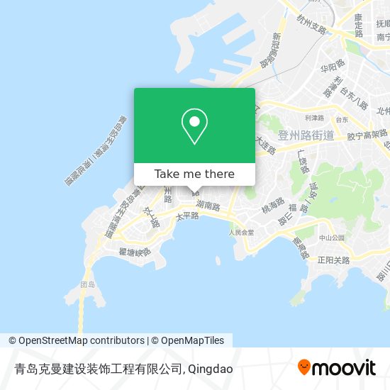 青岛克曼建设装饰工程有限公司 map