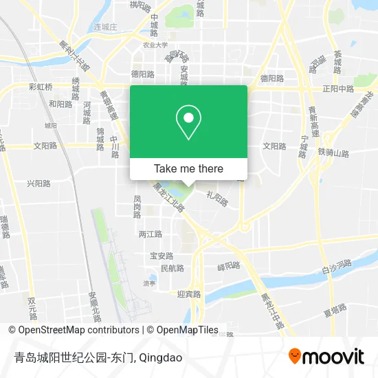 青岛城阳世纪公园-东门 map