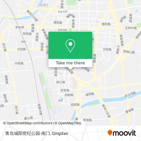 青岛城阳世纪公园-南门 map