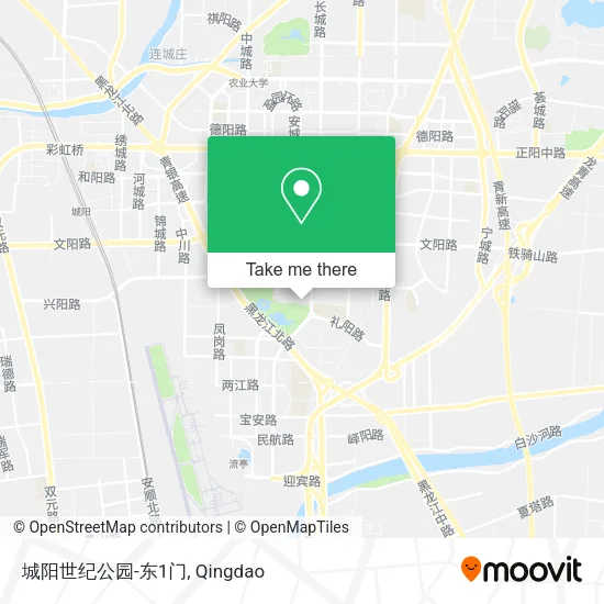 城阳世纪公园-东1门 map