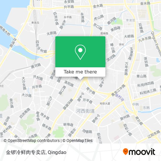 金锣冷鲜肉专卖店 map