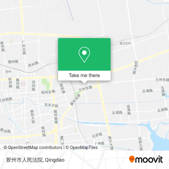 胶州市人民法院 map
