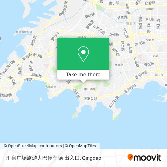 汇泉广场旅游大巴停车场-出入口 map