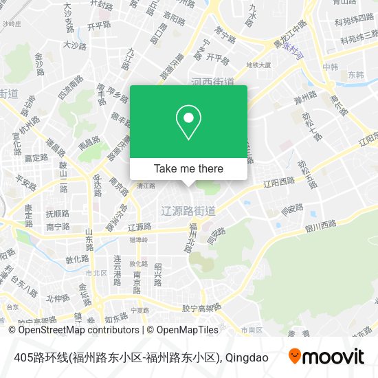 405路环线(福州路东小区-福州路东小区) map