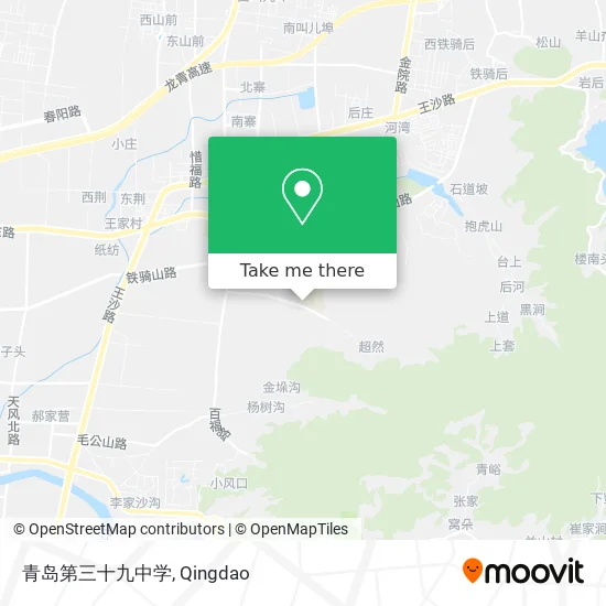 青岛第三十九中学 map
