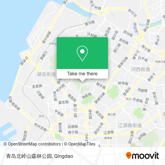 青岛北岭山森林公园 map