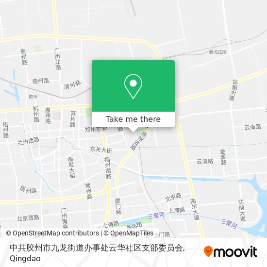 中共胶州市九龙街道办事处云华社区支部委员会 map