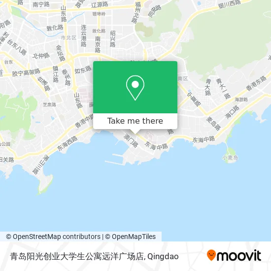 青岛阳光创业大学生公寓远洋广场店 map