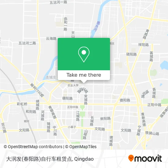 大润发(春阳路)自行车租赁点 map