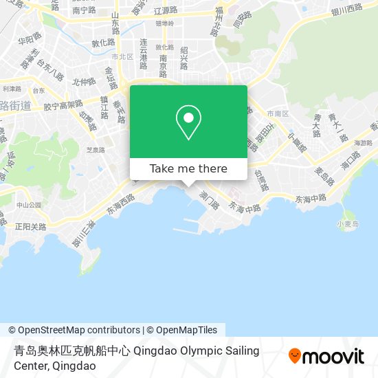 青岛奥林匹克帆船中心 Qingdao Olympic Sailing Center map