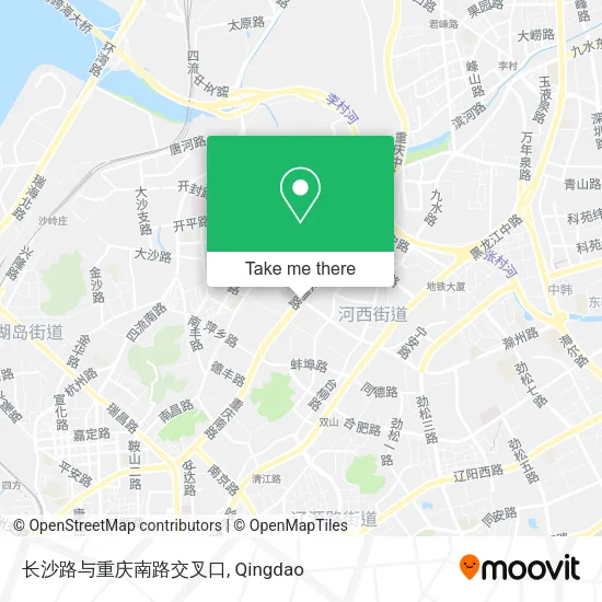长沙路与重庆南路交叉口 map
