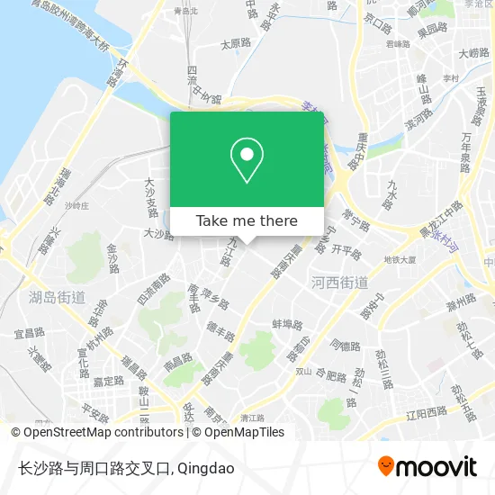 长沙路与周口路交叉口 map
