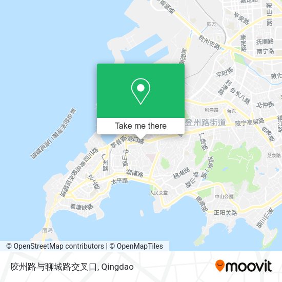 胶州路与聊城路交叉口 map