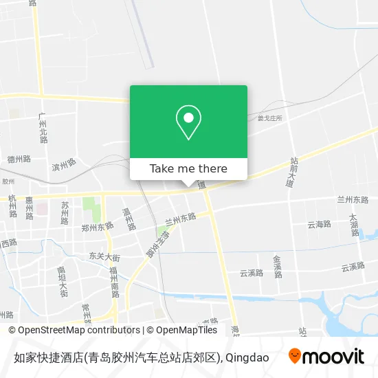 如家快捷酒店(青岛胶州汽车总站店郊区) map