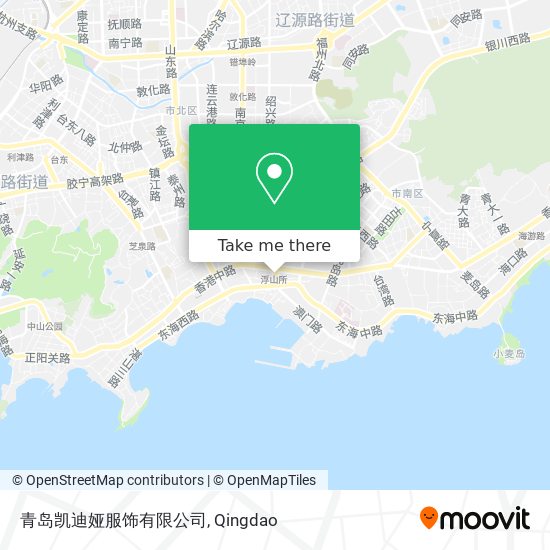 青岛凯迪娅服饰有限公司 map