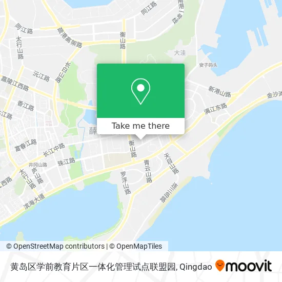 黄岛区学前教育片区一体化管理试点联盟园 map