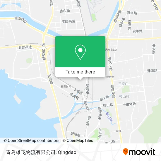 青岛雄飞物流有限公司 map