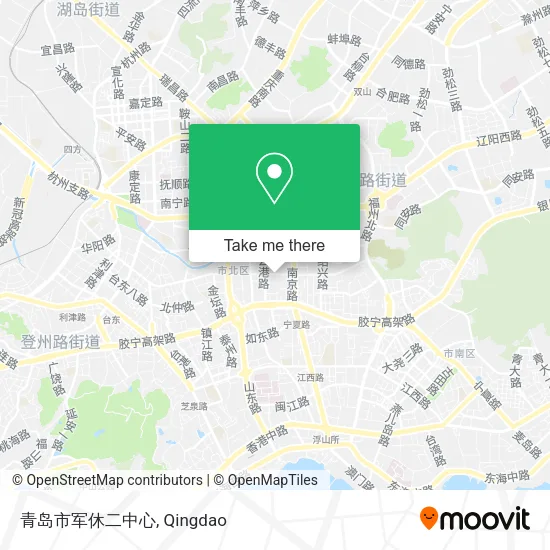 青岛市军休二中心 map