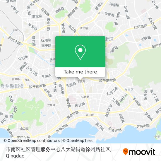 市南区社区管理服务中心八大湖街道徐州路社区 map