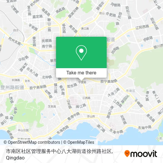 市南区社区管理服务中心八大湖街道徐州路社区 map