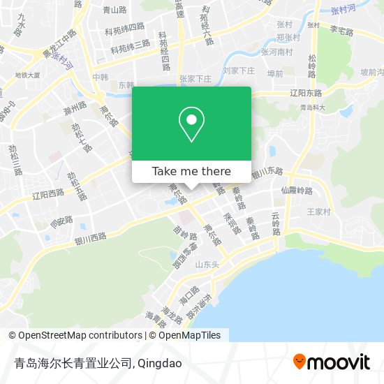 青岛海尔长青置业公司 map