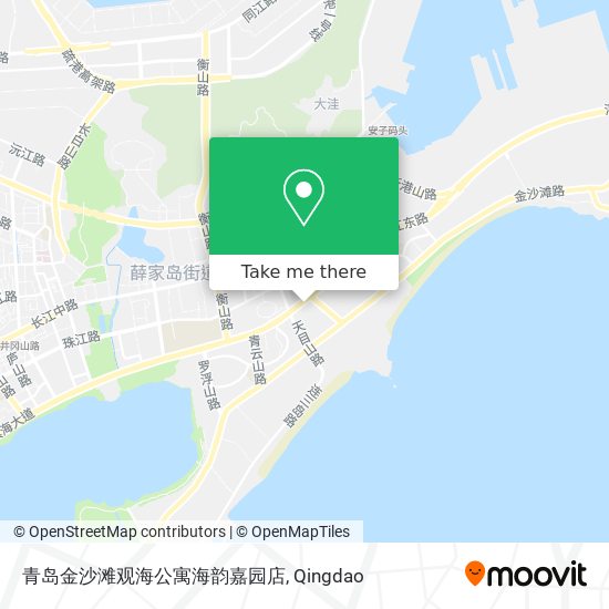 青岛金沙滩观海公寓海韵嘉园店 map