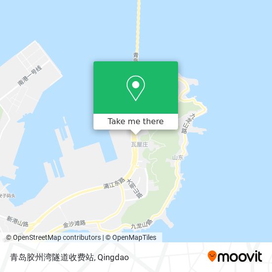 青岛胶州湾隧道收费站 map