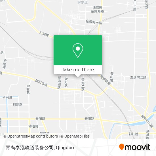 青岛泰泓轨道装备公司 map