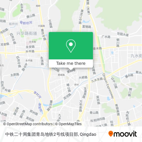 中铁二十局集团青岛地铁2号线项目部 map
