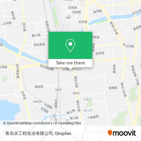 青岛水工程实业有限公司 map