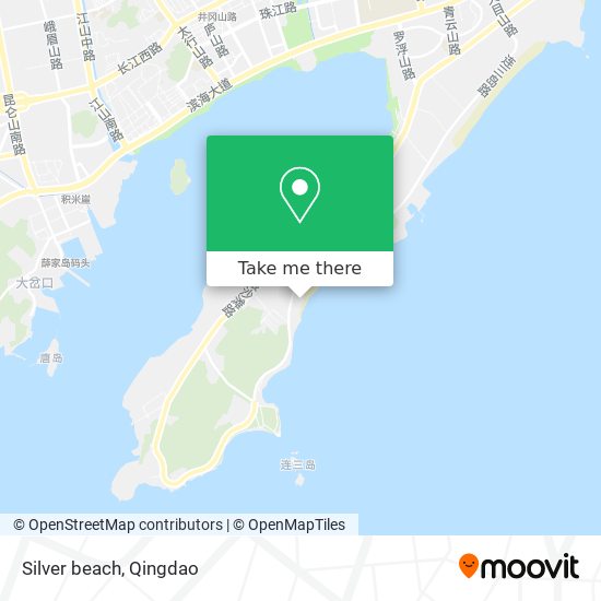 Silver beach map