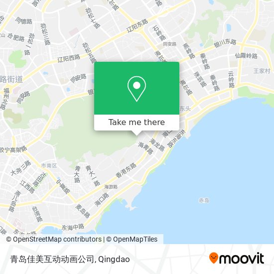 青岛佳美互动动画公司 map